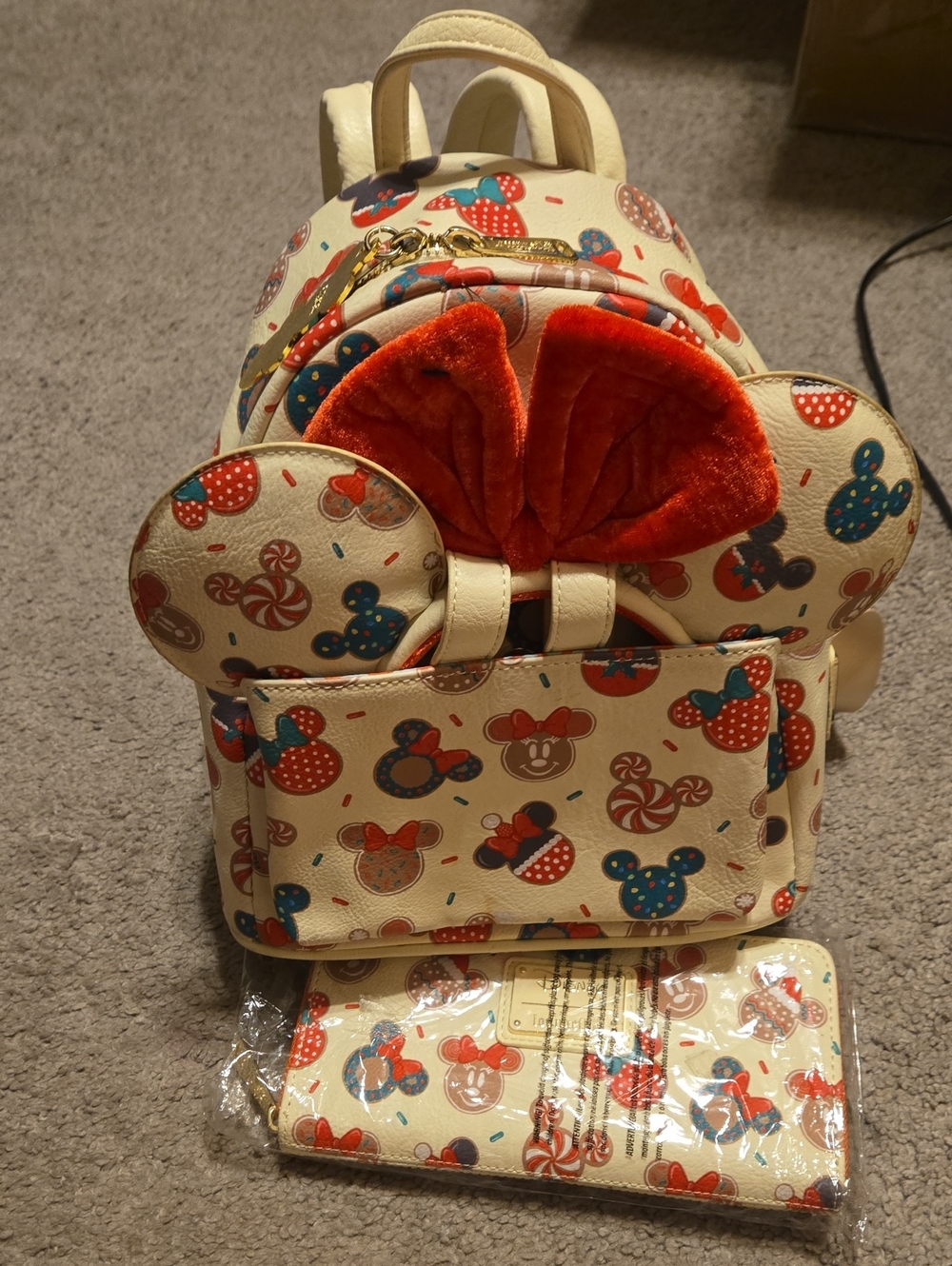 Disney Loungefly Christmas Minnie Ears Bundle Set